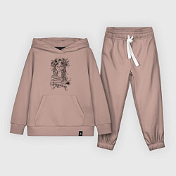 Детский костюм Моника в венке из летних цветов