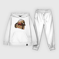 Костюм хлопковый детский Hugs from crab, цвет: белый