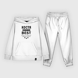Костюм хлопковый детский Костя best of the best, цвет: белый