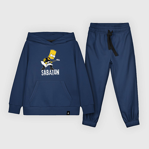 Детский костюм Sabaton Барт Симпсон рокер / Тёмно-синий – фото 1