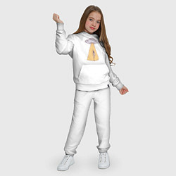 Костюм хлопковый детский Космонавт и НЛО, цвет: белый — фото 2