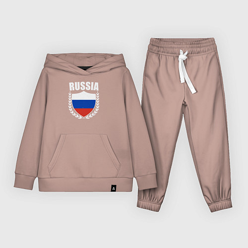 Детский костюм Российский щит / Пыльно-розовый – фото 1