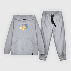 Костюм хлопковый детский Милая лисичка устала, цвет: меланж