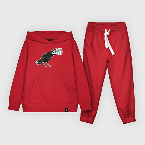 Детский костюм Кричащая ворона / Красный – фото 1