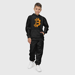 Костюм хлопковый детский Поколение биткоин, цвет: черный — фото 2