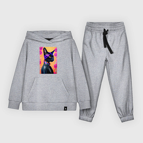 Детский костюм Элегантная модная кошечка / Меланж – фото 1