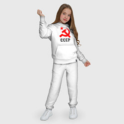 Костюм хлопковый детский СССР стиль, цвет: белый — фото 2