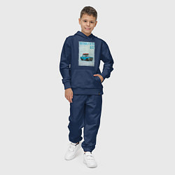 Костюм хлопковый детский Москвич на обложке ретро журнала, цвет: тёмно-синий — фото 2