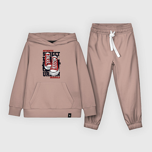 Детский костюм Authentic sneakers / Пыльно-розовый – фото 1