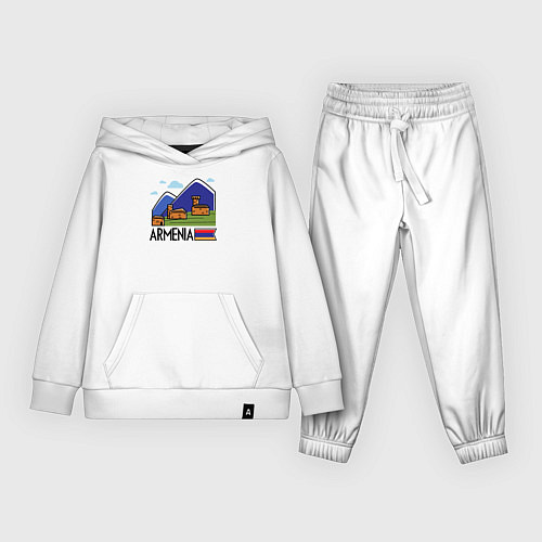 Детский костюм Горная Армения / Белый – фото 1