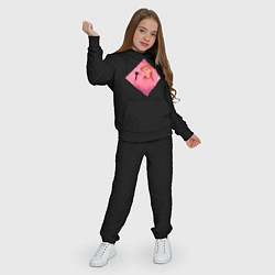 Костюм хлопковый детский Арт Лисы из BlackPink, цвет: черный — фото 2