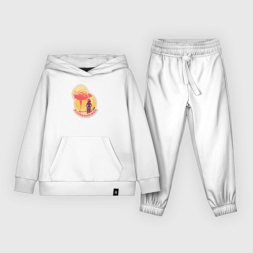 Детский костюм Барби смотрит на гриб - Барбигеймер / Белый – фото 1