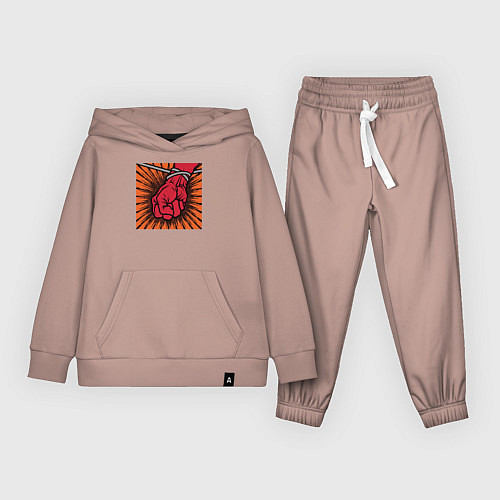 Детский костюм Обложка альбома St Anger группы Metallica / Пыльно-розовый – фото 1