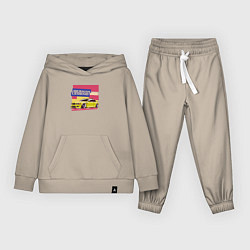 Костюм хлопковый детский BMW M3 German Legend, цвет: миндальный