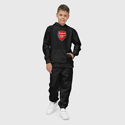 Костюм хлопковый детский Arsenal fc sport, цвет: черный — фото 2