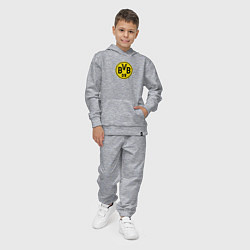 Костюм хлопковый детский Borussia fc sport, цвет: меланж — фото 2