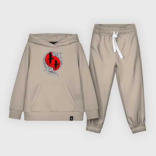 Детский костюм Вороны Одина - кельтский узор / Миндальный – фото 1