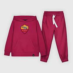 Костюм хлопковый детский Roma sport fc, цвет: маджента