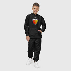 Костюм хлопковый детский Valencia fc sport, цвет: черный — фото 2