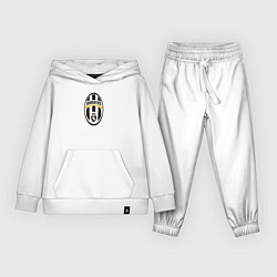 Костюм хлопковый детский Juventus sport fc, цвет: белый