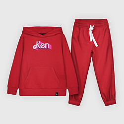 Детский костюм Кен - объемными розовыми буквами