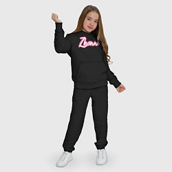 Костюм хлопковый детский Жанна в стиле барби, цвет: черный — фото 2