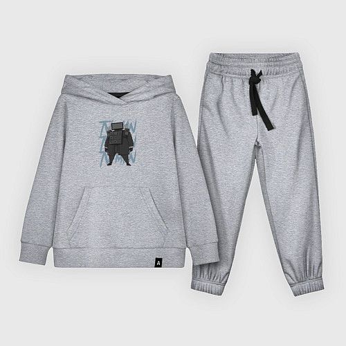 Детский костюм Упитанный ТВ Мен / Меланж – фото 1