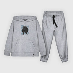 Костюм хлопковый детский Упитанный ТВ Мен, цвет: меланж