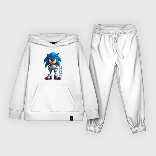 Детский костюм Sonic - poster style / Белый – фото 1