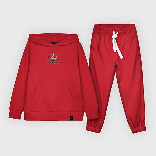 Детский костюм Lexus авто бренд лого / Красный – фото 1