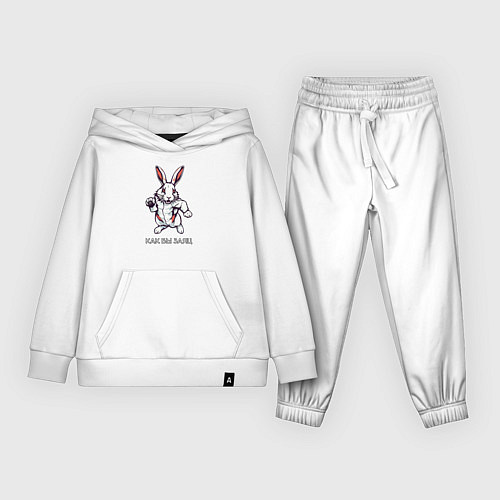 Детский костюм Как бы заяц / Белый – фото 1