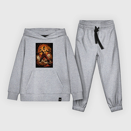 Детский костюм Муай Тай боец / Меланж – фото 1