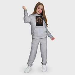 Костюм хлопковый детский Старый скелет едет на старом мотоцикле, цвет: меланж — фото 2