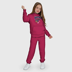 Костюм хлопковый детский Баскетбол Калифорния, цвет: маджента — фото 2