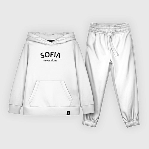 Детский костюм Sofia never alone - motto / Белый – фото 1