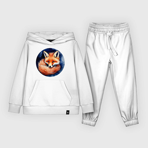 Детский костюм Лисенок в норе клубочком / Белый – фото 1