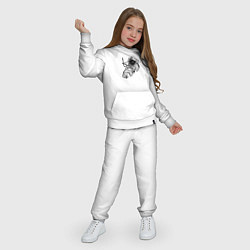 Костюм хлопковый детский Alone astronaut, цвет: белый — фото 2