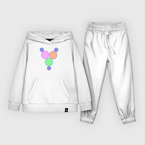 Детский костюм Окружности матрешки / Белый – фото 1