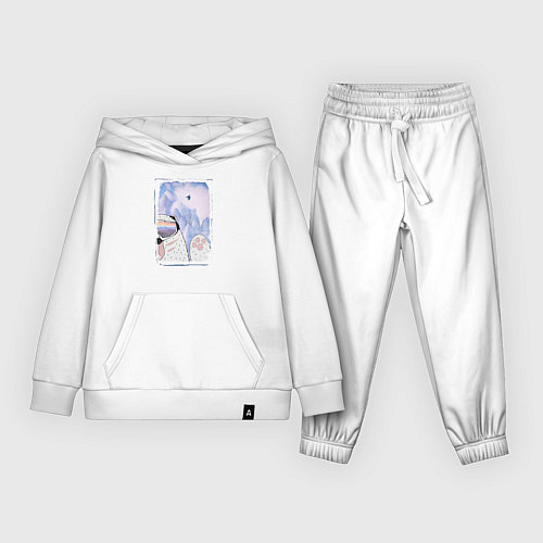 Детский костюм Зимние игры / Белый – фото 1