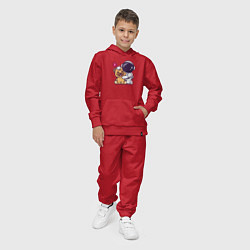 Костюм хлопковый детский Космонавт и пёсик, цвет: красный — фото 2