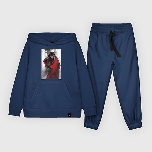 Детский костюм Чэн Хуа Собиратель цветов под кровавым дождем / Тёмно-синий – фото 1