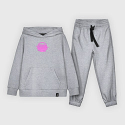 Костюм хлопковый детский Абстрактное геометрическое неоновое солнце, цвет: меланж