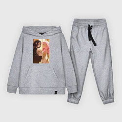 Костюм хлопковый детский Клинок, рассекающий демонов Обанай Игуро, цвет: меланж