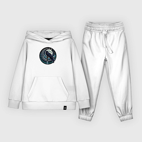 Детский костюм Полнолуние ворон с мечом / Белый – фото 1