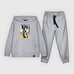 Костюм хлопковый детский Kitten girl - cyberpunk, цвет: меланж