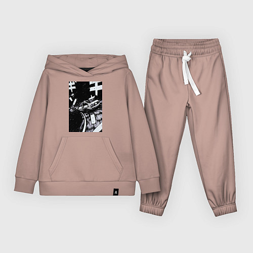 Детский костюм Гонки манга / Пыльно-розовый – фото 1