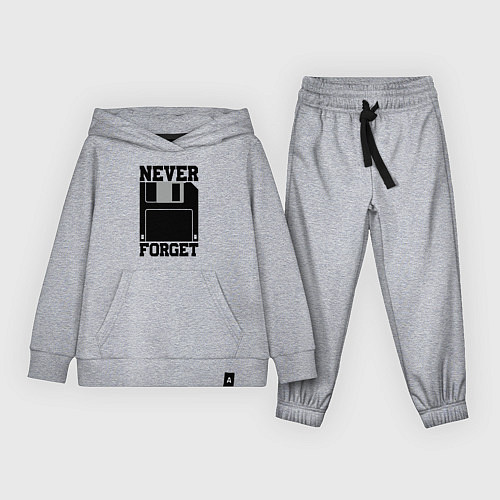 Детский костюм Дискета - никогда не забуду - ретро диск / Меланж – фото 1