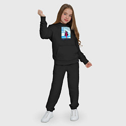 Костюм хлопковый детский Ким Намджун, цвет: черный — фото 2