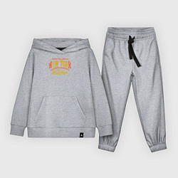 Костюм хлопковый детский New York Brooklyn, цвет: меланж