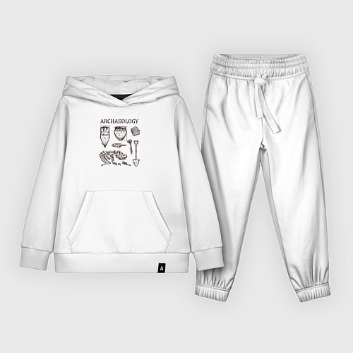 Детский костюм Археология - древние окаменелости / Белый – фото 1